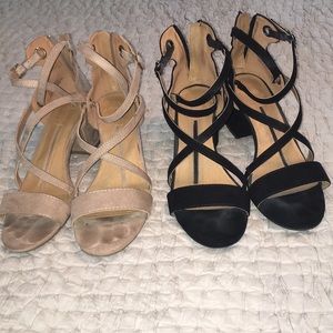 🌺🌺2 Pair Block Heel Sandals🌺🌺 4 for $20